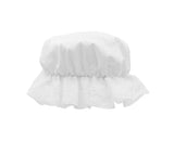 Adult White Mob Hat Granny Bonnet Mop Cap Colonial Pilgrim Costume Accessory