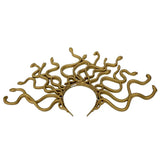 Nicky Bigs Novelties Adult Child Womens Girls Medusa Snake Costume Headband, Gold, Small