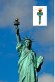 Deluxe Patriotic Liberty Torch Handheld Prop Cosplay Halloween Costume Accessory