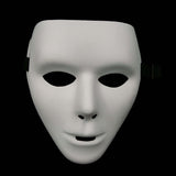 Nicky Bigs Novelties Adult Blank White Male Full Mask Plain Thick Plastic Masquerade Face Masks Cosplay Halloween Costume