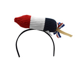 4th of July Mini Rocket Popsicle Pop On Headband USA Patriotic Costume Accessory