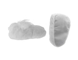 Adult Easter Bunny Feet Slippers White Furry Fuzzy Rabbit Foot Costume Accessory