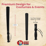 Deluxe Hollow Plastic Cop Baton Club Costume Handheld Prop Accessory, Black, 20 Inches