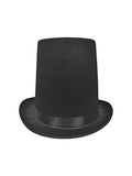 8 Inch Tall Stovepipe Costume Top Hat, Black, One Size