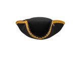 Nicky Bigs Novelties Adult Colonial Tricorn Pirate Hat - 3 Cornered Cocked Cap For Cosplay Halloween Costume Accessory