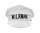 White Milkman Milk Man Hat Unisex Adult Adjustable Size Cap Halloween Accessory