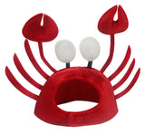 Nicky Bigs Novelties Adult Crazy Crab Hat, Red, One Size