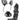 Big Bad Wolf Ears Tail Mini Nose Mask Costume Set, Gray, One Size