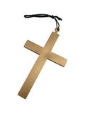 Large Plastic Gold Monk Cross Priest Nun Crucifix Cross Costume Accessories