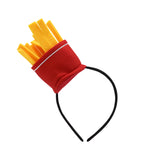 Fun Mini French Fry Hat French Fries Headband Novelty Food Hat Vendor Costume