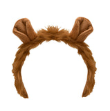 Fuzzy Cosplay Lion Ears Headband Nose Mouth Tail Animal Costume Accessory Set