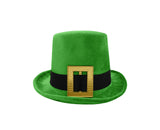 Deluxe Velveteen St. Patrick's Day Leprechaun Top Hat With Buckle Adult Costume