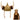 Nicky Bigs Novelties Gold Viking Helmet with Horns and Hair Braids for Adult Plastic Norse Barbarian Warrior Hat Medieval Vikings Costume Accessory Halloween Hats