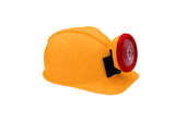 Adult Plastic Yellow Miner Helmet With Light Construction Hard Hat Costume Prop