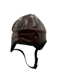 Vintage Look Retro Football Helmet Old Time Vinyl Brown Hat Adult Costume