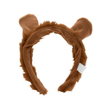 Fuzzy Cosplay Lion Ears Headband Nose Mouth Tail Animal Costume Accessory Set